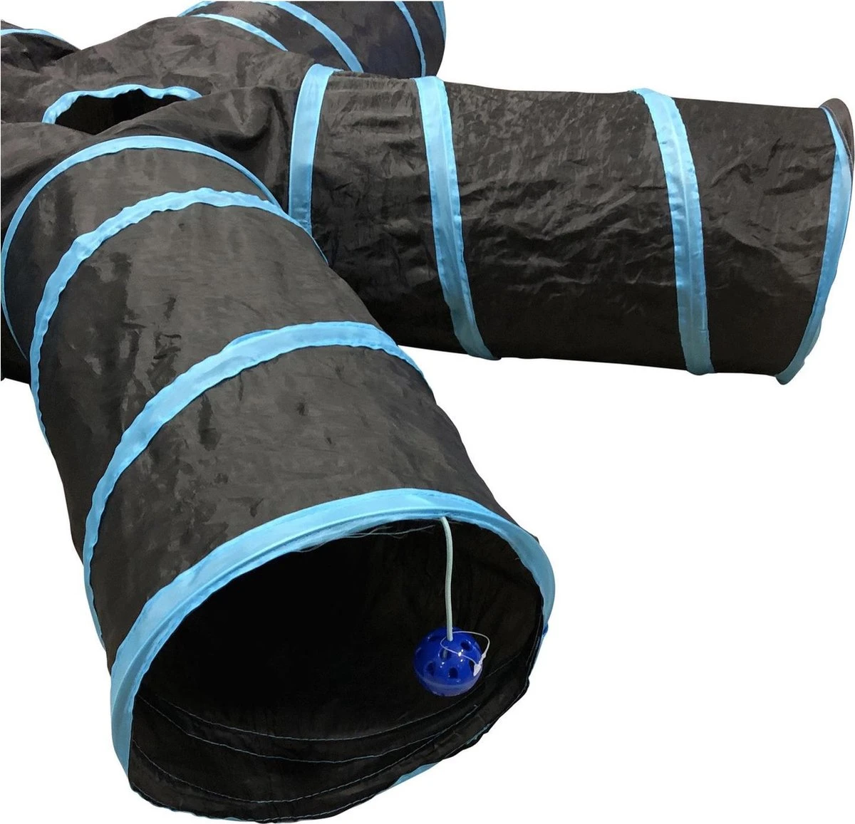 Adori Katten Tunnel 5 Gangen - Kattenspeelgoed - Ø25x50 Cm Zwart 4 Adori Katten Tunnel 5 Gangen - Kattenspeelgoed - Ø25x50 Cm Zwart - Afbeelding 2