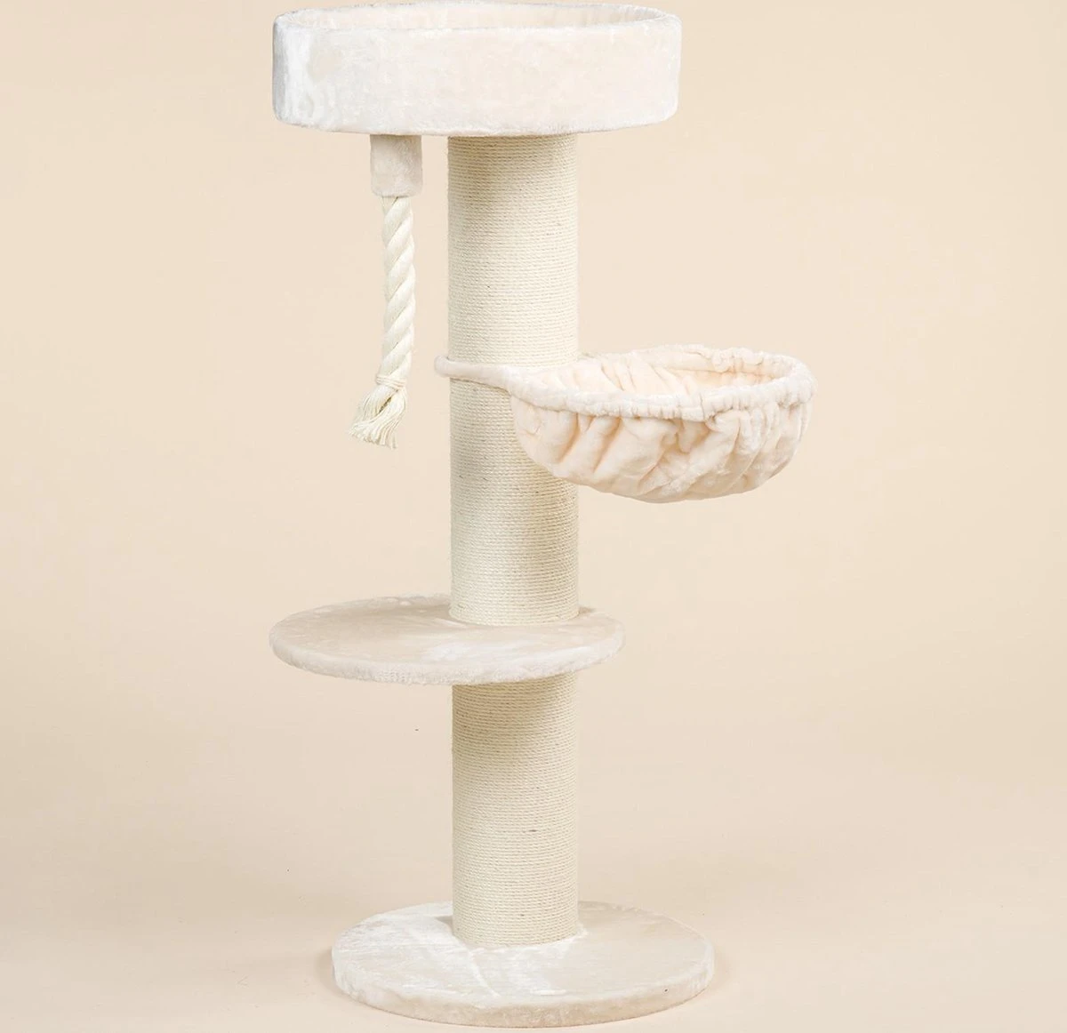 Krabpaal Voor Grote Katten Maine Coon Sleeper De Luxe Crème Beige Van RHRQuality 12 Krabpaal Voor Grote Katten Maine Coon Sleeper De Luxe Crème Beige Van RHRQuality - Afbeelding 10