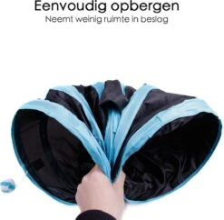 Merkloos Kattentunnel - Opvouwbaar - 3 Gangen - Voor Binnen En Buiten -Kattenbenodigdheden 1200x1174 3