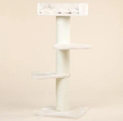 RHR Quality Royalty Krabpaal - Crème/wit - 60 X 60 X 155 Cm -Kattenbenodigdheden 1200x1184 9