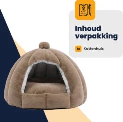 MIRO Katten Huis - Kattenhuizen - Kattenhok - Kattenmand - Dierenhuis - Extra Zacht - Bruin 21 MIRO Katten Huis - Kattenhuizen - Kattenhok - Kattenmand - Dierenhuis - Extra Zacht - Bruin -Kattenbenodigdheden 1200x1185 10