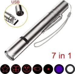 Laserpen - Oplaadbaar Met USB - Rode Laser - RVS Zilver - UV - Zaklamp - LED - Kat - Katten Speeltjes - Kattenspeelgoed - 7 Verschillende Standen 21 Laserpen - Oplaadbaar Met USB - Rode Laser - RVS Zilver - UV - Zaklamp - LED - Kat - Katten Speeltjes - Kattenspeelgoed - 7 Verschillende Standen -Kattenbenodigdheden 1200x1185 2
