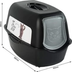 Rotho Kattenbak Bailey Zwart 7 Rotho Kattenbak Bailey Zwart -Kattenbenodigdheden 1200x1186 7