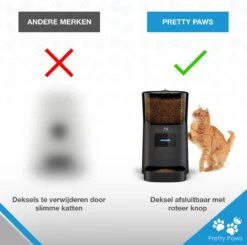 Pretty Paws PP005 Wifi Voerautomaat Zwart - Automatische Voerbak - Slimme Voerautomaat Met App - Instelbaar Voedingsschema - WIFI -Kattenbenodigdheden 1200x1190 12
