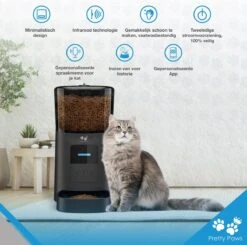 Pretty Paws PP005 Wifi Voerautomaat Zwart - Automatische Voerbak - Slimme Voerautomaat Met App - Instelbaar Voedingsschema - WIFI -Kattenbenodigdheden 1200x1190 14