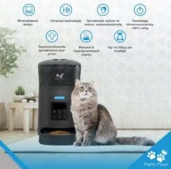 Pretty Paws PP002 Professionele Automatische Voerbak - Instelbaar Voedingsschema - Voerautomaat - Voerbak Kat Automatisch 18 Pretty Paws PP002 Professionele Automatische Voerbak - Instelbaar Voedingsschema - Voerautomaat - Voerbak Kat Automatisch -Kattenbenodigdheden 1200x1190 6