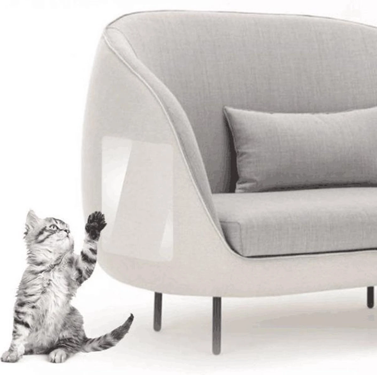 Merkloos Bank Beschermer Tegen Krabschade Van Katten En Honden 45*15CM – Anti Krab Nagels En Bijt Bescherming Meubilair – Voorkomt Bijtschade En Krabben Aan Meubels En Interieur – Transparant Protector 2 Stuks 6 Merkloos Bank Beschermer Tegen Krabschade Van Katten En Honden 45*15CM – Anti Krab Nagels En Bijt Bescherming Meubilair – Voorkomt Bijtschade En Krabben Aan Meubels En Interieur – Transparant Protector 2 Stuks - Afbeelding 4