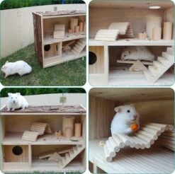 Navaris Houten Hamsterhuis - Speelhut Voor Hamsters, Kleine Knaagdieren, Gerbils, Muizen - Schuilplaats Op Twee Etages Voor Hamster, Cavia, Muis 15 Navaris Houten Hamsterhuis - Speelhut Voor Hamsters, Kleine Knaagdieren, Gerbils, Muizen - Schuilplaats Op Twee Etages Voor Hamster, Cavia, Muis -Kattenbenodigdheden 1200x1196 5