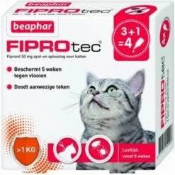 Beaphar Fiprotec Kat - Vlooienbestrijding - >1 Kg - 4 Pipetten -Kattenbenodigdheden 1200x1198 3
