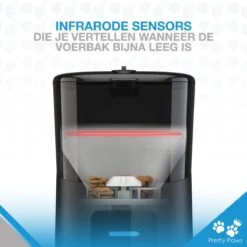 Pretty Paws PP005 Wifi Voerautomaat Zwart - Automatische Voerbak - Slimme Voerautomaat Met App - Instelbaar Voedingsschema - WIFI -Kattenbenodigdheden 1200x1199 23