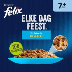 Felix Elke Dag Feest Vis Selectie In Gelei 7+ Jaar 12 X 85 Gr -Kattenbenodigdheden 1200x1200 101