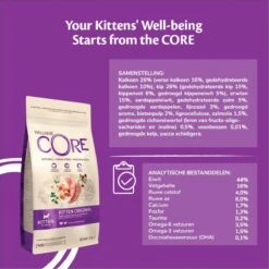 Wellness Core Grain Free Kitten - Kalkoen & Kip - Kattenvoer - 1.75 Kg -Kattenbenodigdheden 1200x1200 135