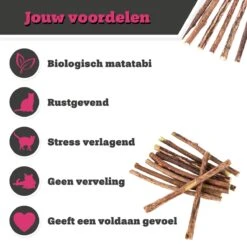 Make Me Purr Matatabi Sticks (10 Stuks) - Silver Vine Kattenkruid Stokjes - Catnip Effect Kauwstokjes - Kattensnack Kattensnoepjes - Kattenspeelgoed Kattenspeeltjes -Kattenbenodigdheden 1200x1200 151