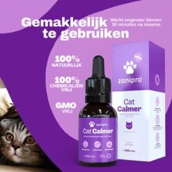Aerend - Kalmerende Druppels Voor Katten - Anti-stress - Zanipro® 30ml - 100% Natuurlijk Uit Het Verenigd Koninkrijk - Met Ashwagandha & Valeriaan - No Stress Druppels Om Gedragsproblemen Te Verlichten - Voor Thuis En Onderweg -Kattenbenodigdheden 1200x1200 162