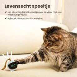 Otiume Slimme Katten Speeltje - Interactieve Zelf Rollende Bal Voor Katten - Kattenspeeltjes -Speelgoed Voor Dieren - USB Oplaadbaar -Kattenbenodigdheden 1200x1200 264