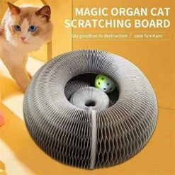 Magic Organ Cat Scratching Board Speelgoed |Magic Krab Karton Krabmat Voor Katten Design Krabkarton Voor Katten 2in 1 Met Speelgoed Balletje- Kattenspeeltjes - Alternatief Voor De Katten Krabpaal - Kattenspeelgoed -TikTok - TikTok Made Me Buy It -Kattenbenodigdheden 1200x1200 365