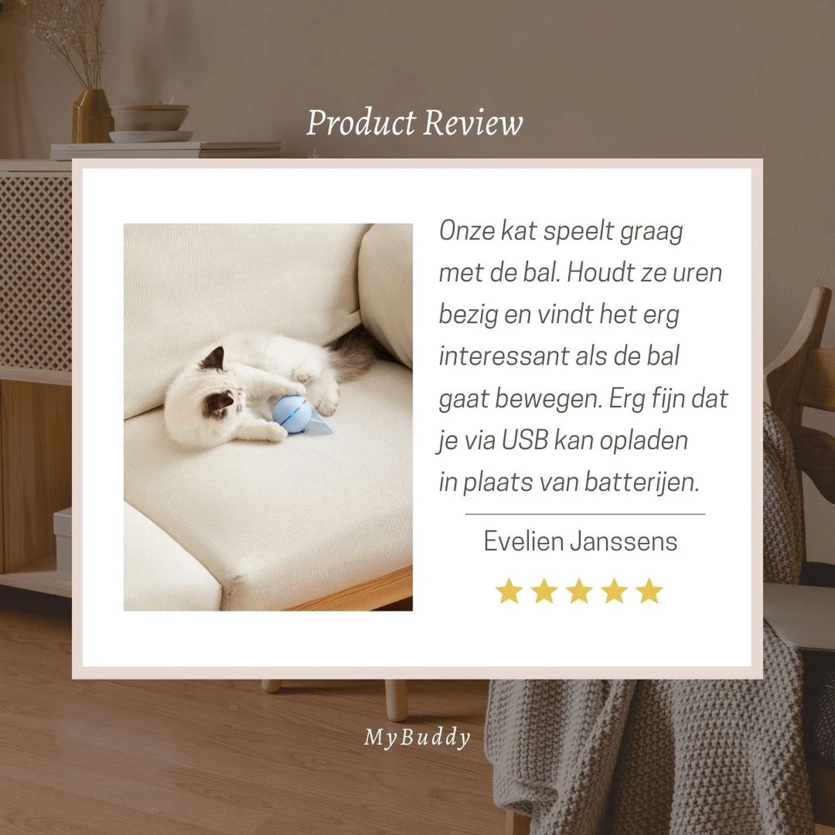 MyBuddy - Interactieve Zelf Rollende Bal - Kattenspeeltjes - Kattenspeelgoed - Bal Voor Katten - LED Lights - Speelgoed - USB - Roze 10 MyBuddy - Interactieve Zelf Rollende Bal - Kattenspeeltjes - Kattenspeelgoed - Bal Voor Katten - LED Lights - Speelgoed - USB - Roze - Afbeelding 8