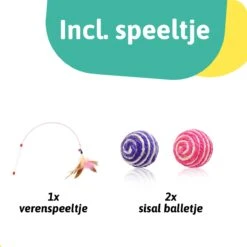Moowi - Katten Speel Kleed – Kattentunnel – Hide And Seek Spel – Deken Kat – Kattenspeelgoed – Speelmat Katten Grijs – Incl. 2 Sisal Ballen En Verenspeeltje 13 Moowi - Katten Speel Kleed – Kattentunnel – Hide And Seek Spel – Deken Kat – Kattenspeelgoed – Speelmat Katten Grijs – Incl. 2 Sisal Ballen En Verenspeeltje -Kattenbenodigdheden 1200x1200 413