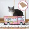 Make Me Purr Kattendoos Van Karton (Ice Cream) - Inclusief Kartonnen Krabmat - Speelgoed Doos Voor Katten Met Krab Mat - Kat Krabpaal Speeltje - Kattenbed Kattenmand Kattenhuis Kattentunnel - Kattenspeelgoed - Kattenspeeltjes - Kitten Speeltjes -Kattenbenodigdheden 1200x1200 419