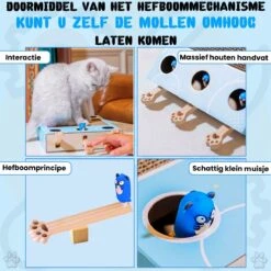 Sla De Mol Kattenspeeltje - Katten Speelgoed - Kattenspeelgoed - Kattenspeeltjes - Kattenspeeltjes Intelligentie - Kattenspeelgoed Intelligentie -Kattenbenodigdheden 1200x1200 426