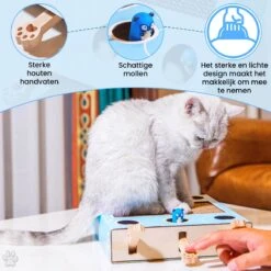 Sla De Mol Kattenspeeltje - Katten Speelgoed - Kattenspeelgoed - Kattenspeeltjes - Kattenspeeltjes Intelligentie - Kattenspeelgoed Intelligentie -Kattenbenodigdheden 1200x1200 429