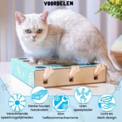 Sla De Mol Kattenspeeltje - Katten Speelgoed - Kattenspeelgoed - Kattenspeeltjes - Kattenspeeltjes Intelligentie - Kattenspeelgoed Intelligentie -Kattenbenodigdheden 1200x1200 430