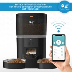 Pretty Paws QQ003 - Wifi Voermachine - Dubbele Voerbakjes - Zwart - Kat - 6L -Kattenbenodigdheden 1200x1200 442