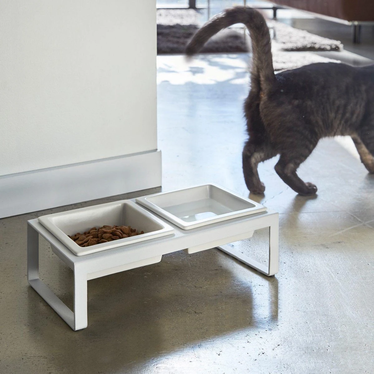 Yamazaki Tower Dierenvoerbakjes - Wit 3 Yamazaki Tower Dierenvoerbakjes - Wit