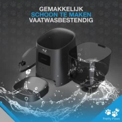Pretty Paws PP005 Wifi Voerautomaat Zwart - Automatische Voerbak - Slimme Voerautomaat Met App - Instelbaar Voedingsschema - WIFI -Kattenbenodigdheden 1200x1200 483