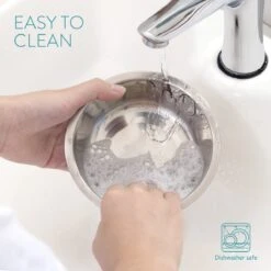 Navaris Verhoogd Dubbel Dieren Voedingsstation - 2 Kommen Voor Katten En Kleine Honden - Roestvrij Staal - Verhoogde Bamboe Standaard -Kattenbenodigdheden 1200x1200 492