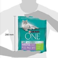 Purina One Sensitive - Kalkoen/Rijst - Kattenvoer - 800 G -Kattenbenodigdheden 1200x1200 51
