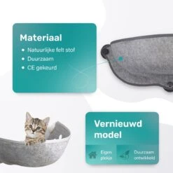 Kattenhangmat - Voor Aan Het Raam - Kom Vorm - Kattenmand - Raam - Hangmat Kat - Dieren - Kattenbed - Kattenmand - Slaapplek - Ligplaats - Grijs 15 Kattenhangmat - Voor Aan Het Raam - Kom Vorm - Kattenmand - Raam - Hangmat Kat - Dieren - Kattenbed - Kattenmand - Slaapplek - Ligplaats - Grijs -Kattenbenodigdheden 1200x1200 549