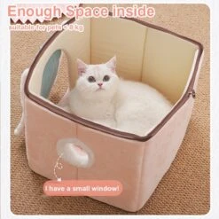 Merkloos Petsential Sakura Japanse Mand - Voor Katten (kattenmand) En Kleine Huisdieren (huisdierenmand) -Kattenbenodigdheden 1200x1200 574