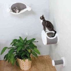 TRIXIE Kattenhangmat 54x28x33 Cm Crèmekleurig En Grijs 49920 -Kattenbenodigdheden 1200x1200 601