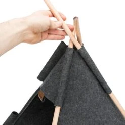 TRIXIE Huisdierengrot Tipi 55x65x55 Cm Vilt -Kattenbenodigdheden 1200x1200 634