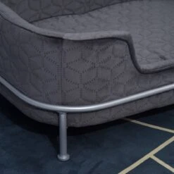 PawHut Hondenbank Met Rugleuning Huisdierenbank Met Metalen Poten Hondenbed Kattenbank D04-157 -Kattenbenodigdheden 1200x1200 650