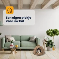 MIRO Katten Huis - Kattenhuizen - Kattenhok - Kattenmand - Dierenhuis - Extra Zacht - Bruin 18 MIRO Katten Huis - Kattenhuizen - Kattenhok - Kattenmand - Dierenhuis - Extra Zacht - Bruin -Kattenbenodigdheden 1200x1200 678