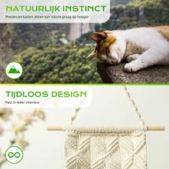 Qoods Kattenhangmat Macramé - Hangende Kattenmand Raam Of Radiator - Kattenbed - Poezenmand 12 Qoods Kattenhangmat Macramé - Hangende Kattenmand Raam Of Radiator - Kattenbed - Poezenmand -Kattenbenodigdheden 1200x1200 683