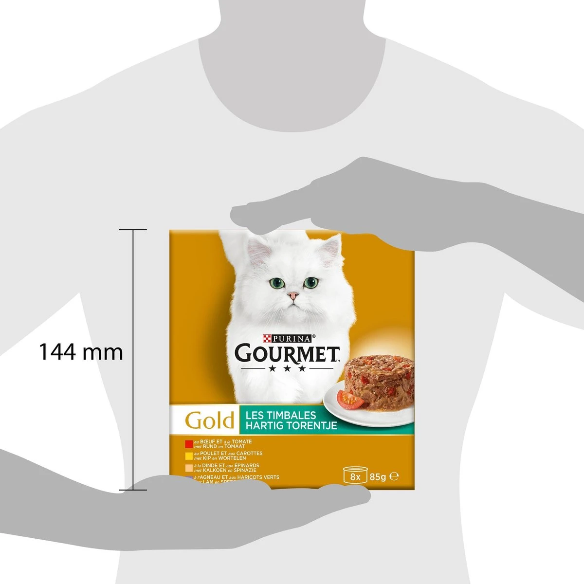 Gourmet Gold Hartig Torentje - Kattenvoer Natvoer - Vlees Met Groente Mix - 48 X 85 G 6 Gourmet Gold Hartig Torentje - Kattenvoer Natvoer - Vlees Met Groente Mix - 48 X 85 G - Afbeelding 4