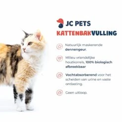 JC Pets Kattenbakvulling - 2 Zakken Houtkorrels X 16 L (32 L - 20 KG) -Kattenbenodigdheden 1200x1200 761
