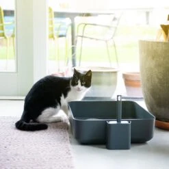 Hoopo® Poh Kattenbak Grijs - Open Kattenbak - Design Kattenbak - Kattenbakschep - 50x37.5x12.7 Cm - Grote Kattenbak 11 Hoopo® Poh Kattenbak Grijs - Open Kattenbak - Design Kattenbak - Kattenbakschep - 50x37.5x12.7 Cm - Grote Kattenbak -Kattenbenodigdheden 1200x1200 787