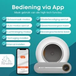 Pets Paradise - Zelfreinigende Kattenbak - Automatische - Elektrische - Scoopfree - Robot Kattenbak - 35dB -Kattenbenodigdheden 1200x1200 817