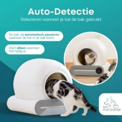 Pets Paradise - Zelfreinigende Kattenbak - Automatische - Elektrische - Scoopfree - Robot Kattenbak - 35dB -Kattenbenodigdheden 1200x1200 820