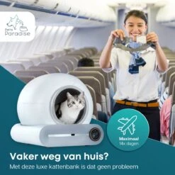 Pets Paradise - Zelfreinigende Kattenbak - Automatische - Elektrische - Scoopfree - Robot Kattenbak - 35dB -Kattenbenodigdheden 1200x1200 821