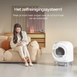 Petree Cube - Zelfreinigende Kattenbak - Automatisch - Bedienen Via De App - Katten - Anti-geur - 60 X 52 X 64 Cm -Kattenbenodigdheden 1200x1200 840