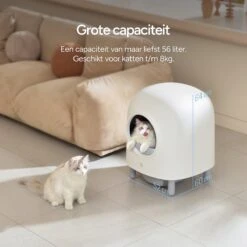 Petree Cube - Zelfreinigende Kattenbak - Automatisch - Bedienen Via De App - Katten - Anti-geur - 60 X 52 X 64 Cm -Kattenbenodigdheden 1200x1200 845
