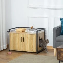 PawHut Katzentoilett Mit Griff D31-053 -Kattenbenodigdheden 1200x1200 857