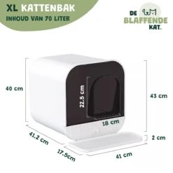 De Blaffende Kat Moderne Kattenbak - Met Uitneembare Lade En Kattenbak Mat 21 De Blaffende Kat Moderne Kattenbak - Met Uitneembare Lade En Kattenbak Mat -Kattenbenodigdheden 1200x1200 869