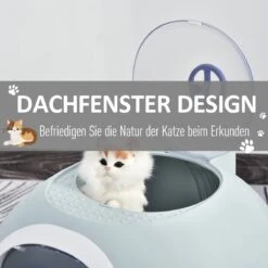 PawHut Kattentoilet Kattenbak Dakraam Bodembak Schep Draagbaar PP ABS D31-012 -Kattenbenodigdheden 1200x1200 872