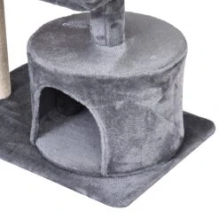 PawHut Kattenboom 3 Verdiepingen Krabpaal Kattengrot Met Sisal Palen Krabplank Pluche D30-258 -Kattenbenodigdheden 1200x1200 889